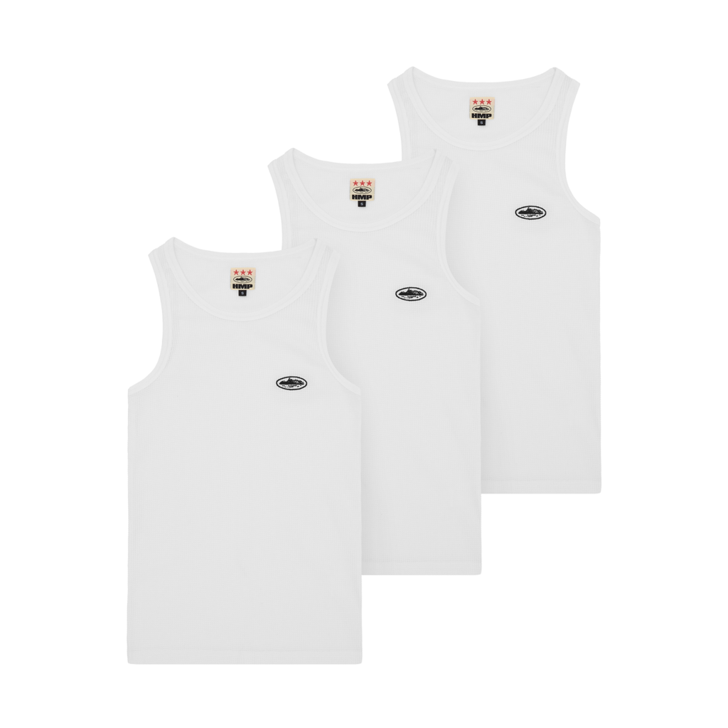 HMP CLASSIC TANK TOP [3PK] [WHITE]
