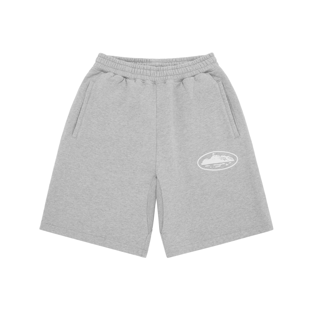 ISLAND PUFF PRINT SWEATSHORT [HEATHER GREY]