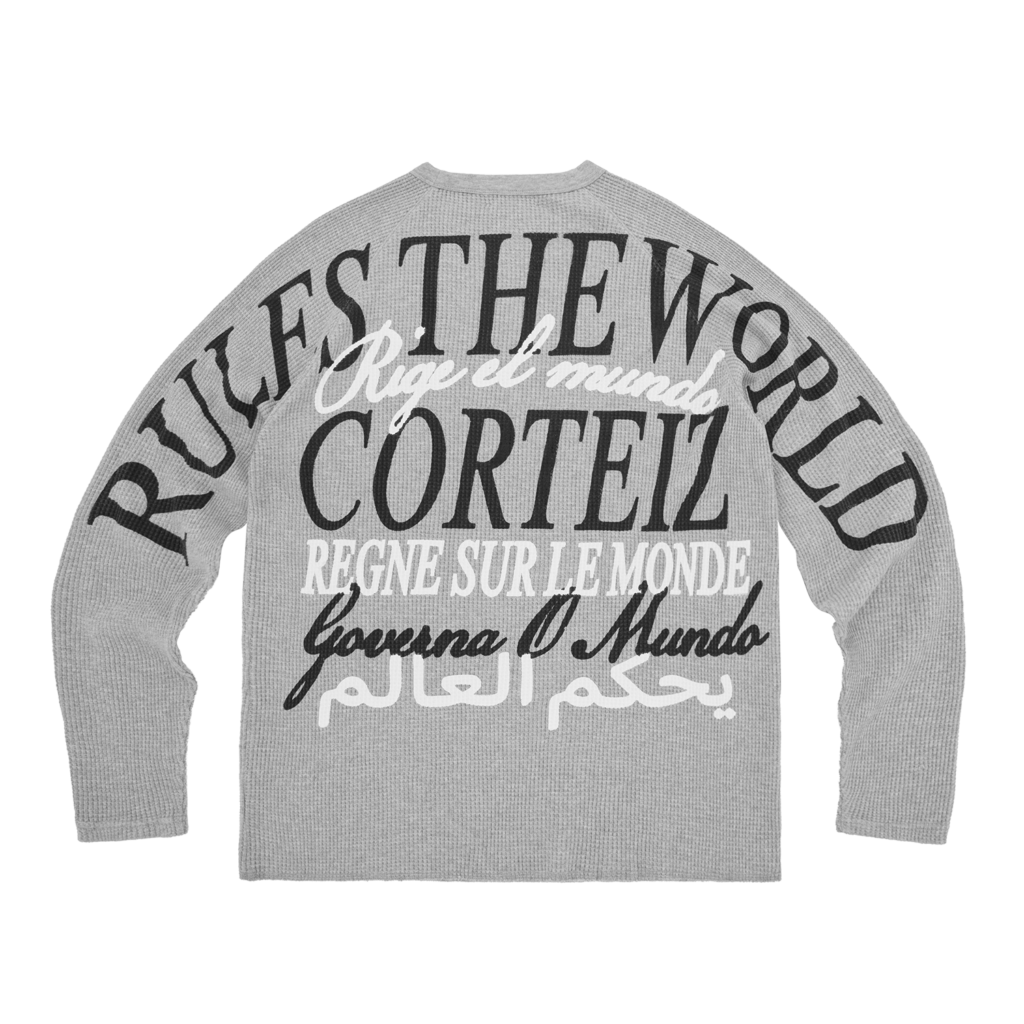 WORLDWIDE WAFFLE THERMAL [HEATHER GREY]
