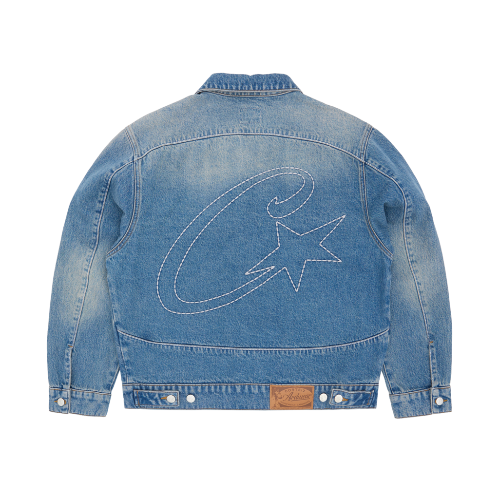 STITCH DOWN DENIM JACKET [FADED INDIGO]